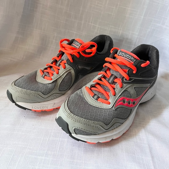 Saucony Cohesion 10 Women's Size 8 Gray Orange Athletic  Running S15333-17 - Picture 3 of 5